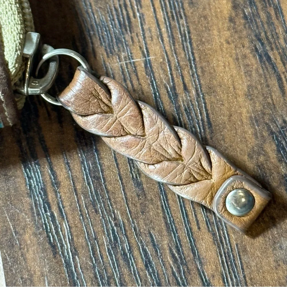 Fossil Floral Zip-Around Wallet | Canvas & Leather‎ | Vintage Style